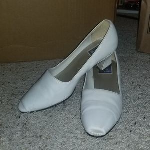 White high heels
